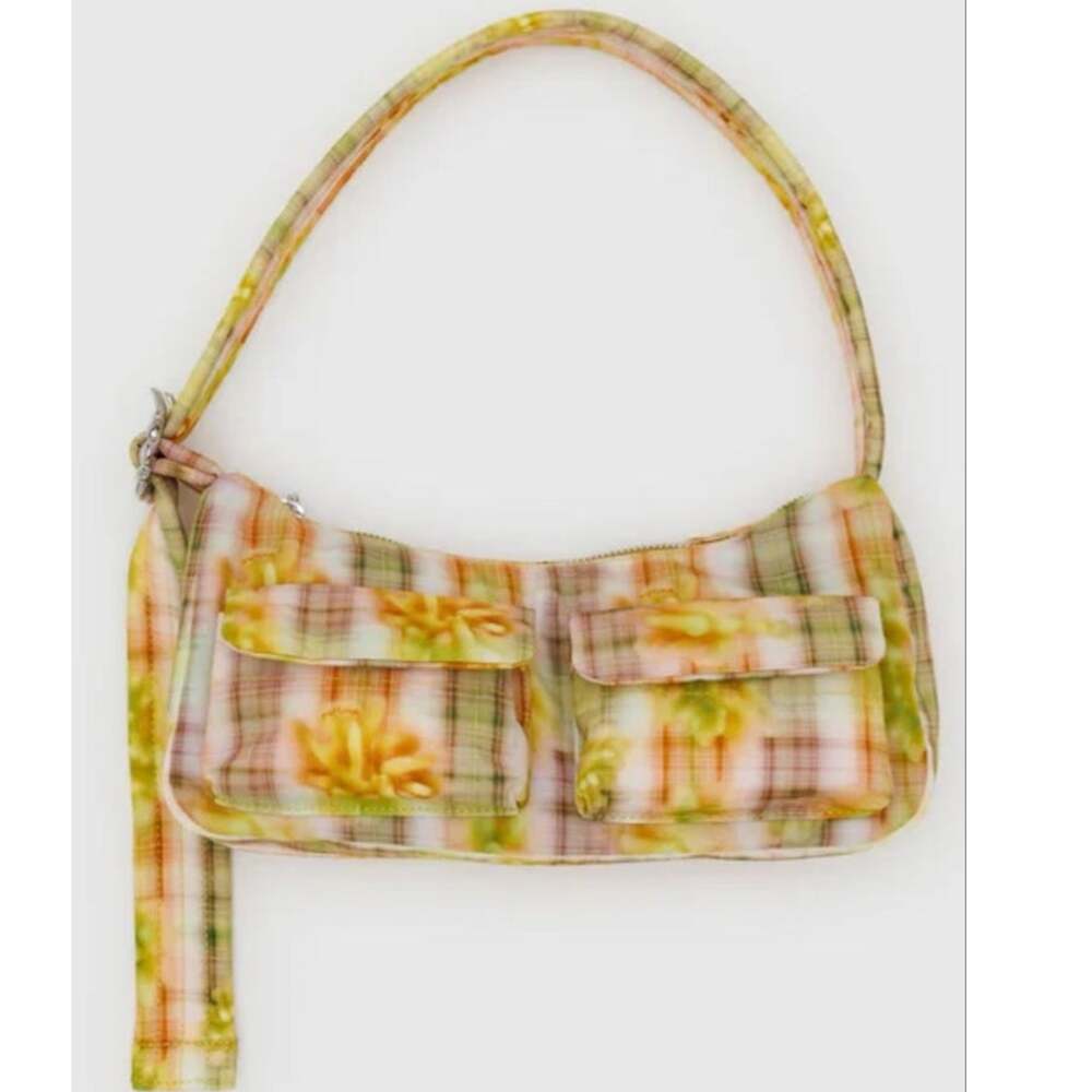 NWT Baggu Collina Strada Cargo Shoulder Bag in Boxer Plaid